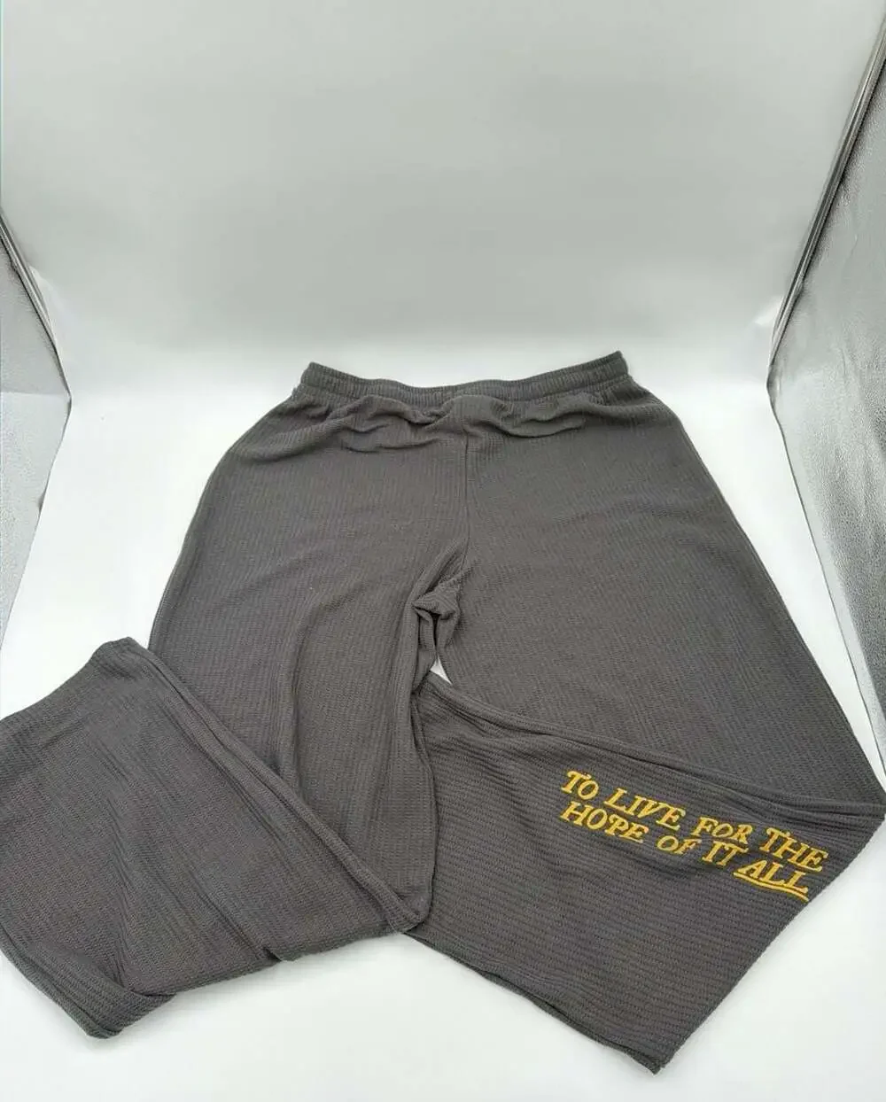 Taylor Swift Folklore To Live For The Hope Of It All Waffle Knit Lounge Pants XL - Picture 4 of 4